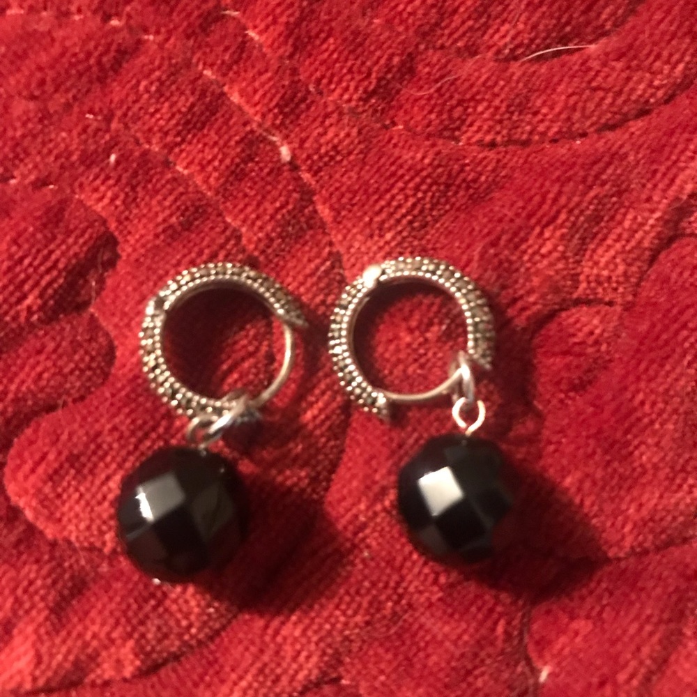 Black earrings